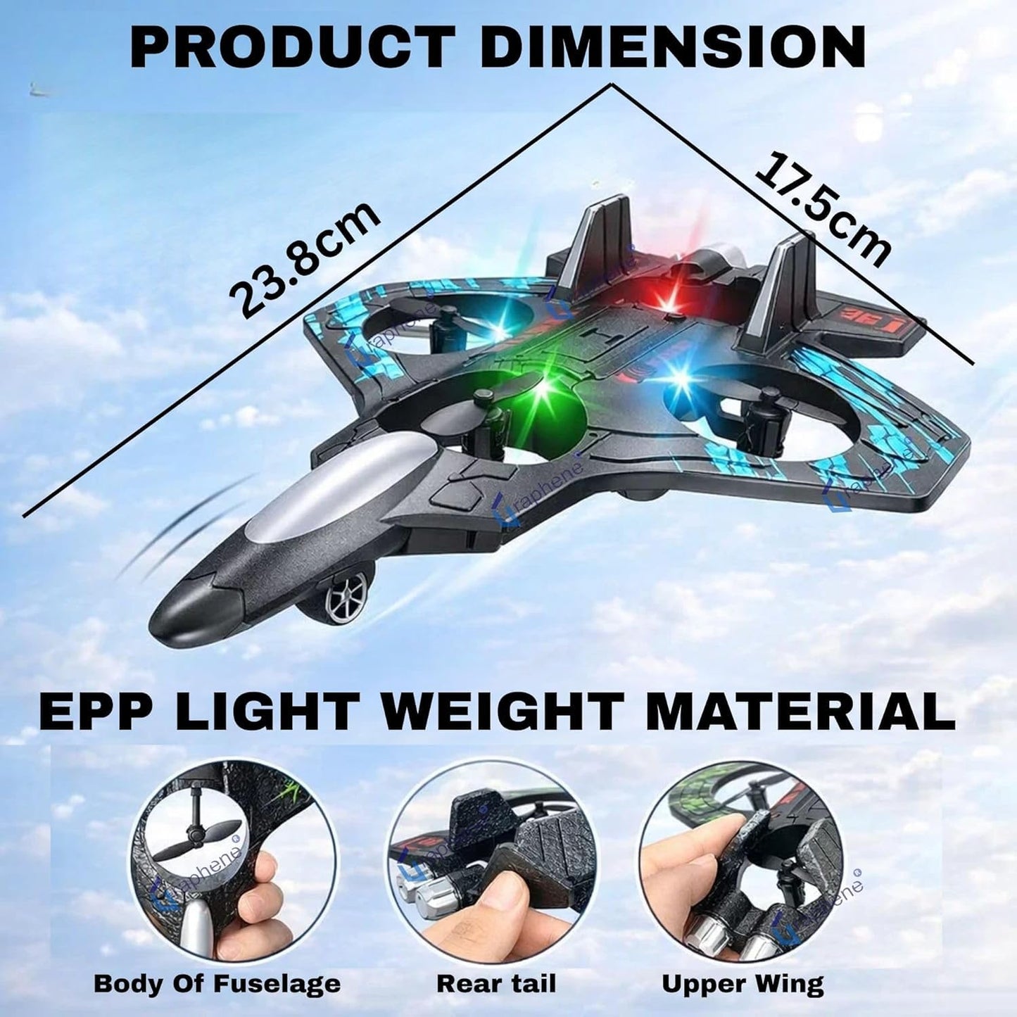 Owra X33 Fighter Aircraft Drone - Remote Control Quadcopter