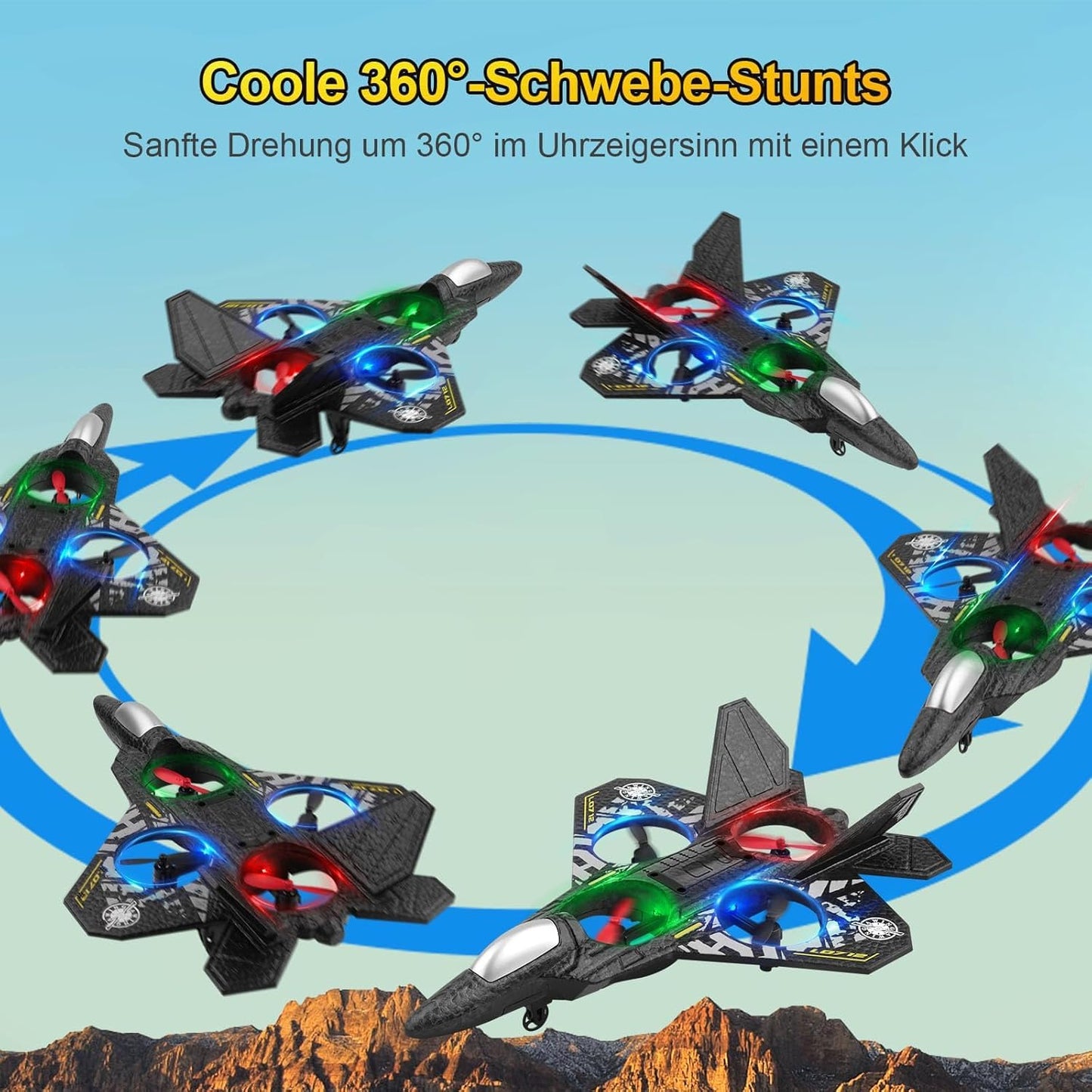 Owra X33 Fighter Aircraft Drone - Remote Control Quadcopter